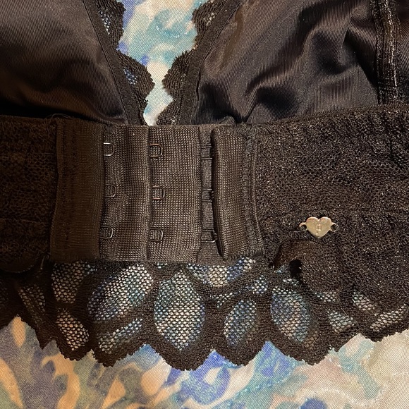 Victoria’s Secret PINK halter bra lace black Small - Picture 3 of 7